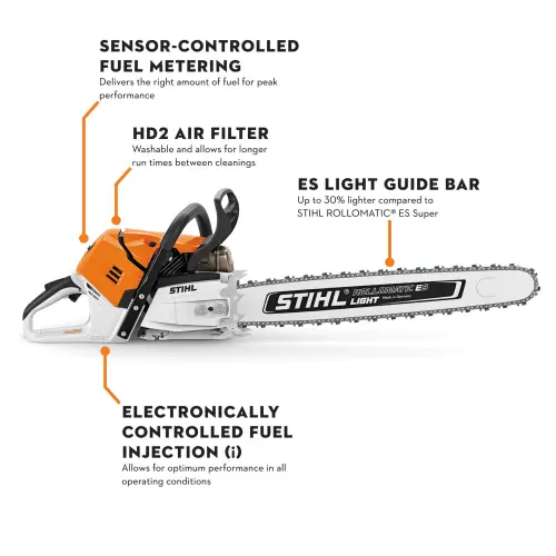 STIHL MS 500i, вид сбоку