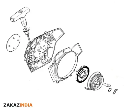 Корпус вентилятора с ручной стартер STIHL 1148 080 2106